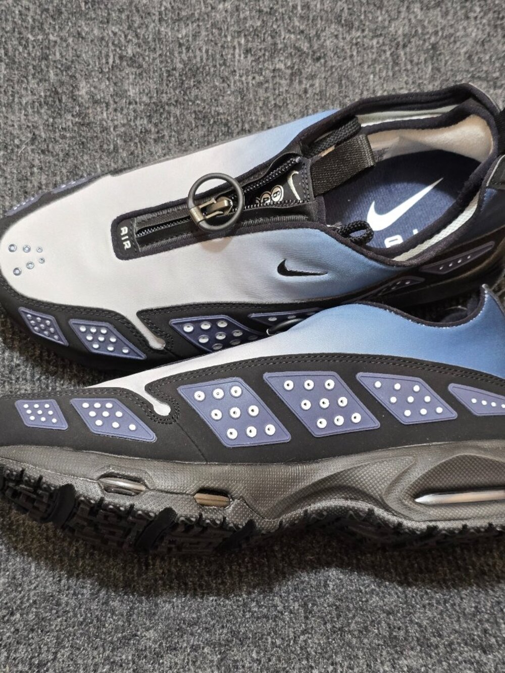 Nike Air Max Pulse Roam HJ8080‑401 Men’s Size 9 Blue Black Zip Up Sneakers These